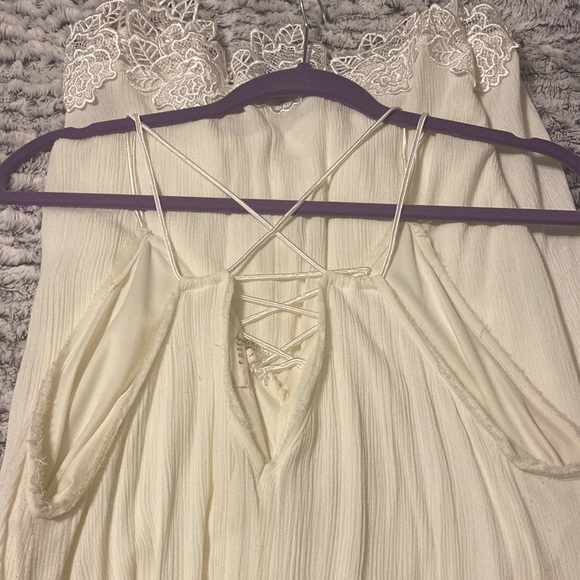 Cream dress size Large - Picture 5 of 6